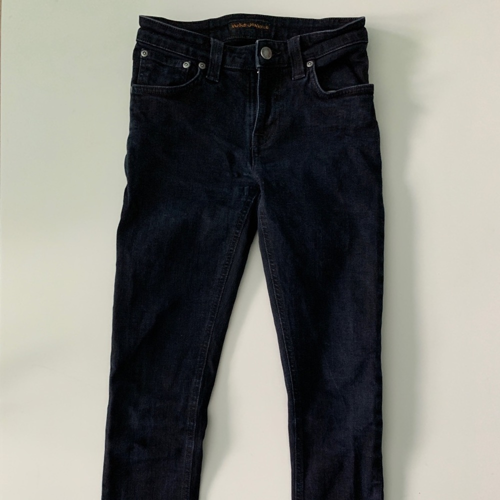 Nudie Jeans black crop jeans